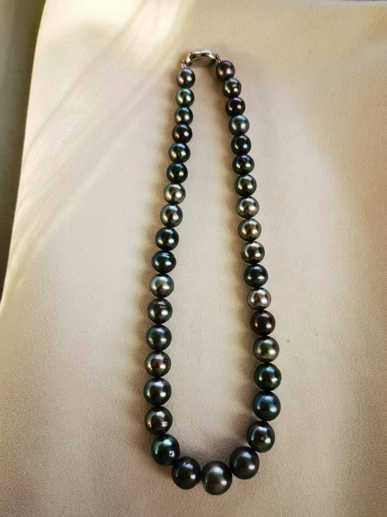 Exact Piece Reserved Tahitian pearl necklace shown before purchase