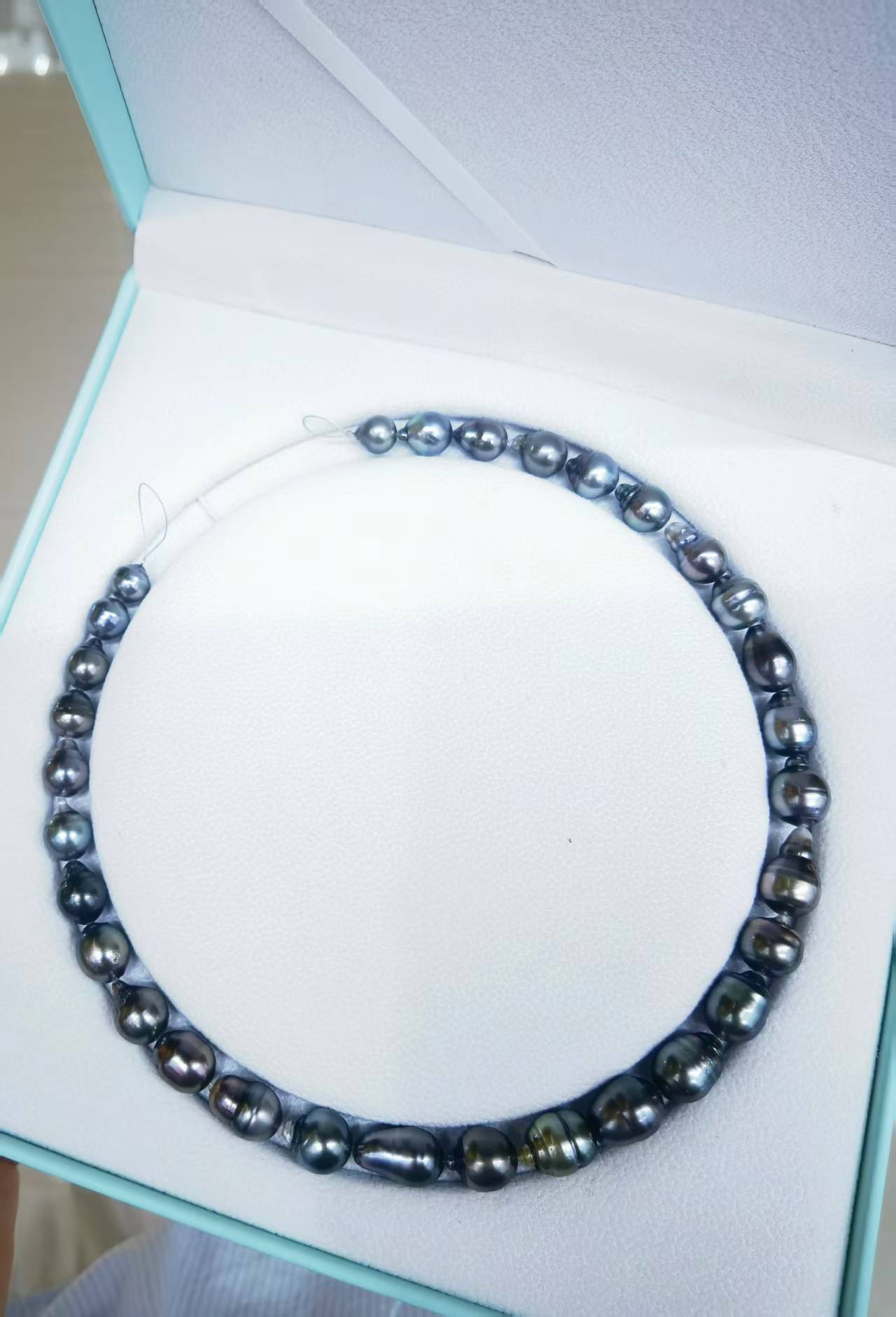 Graduated 8–11mm Tahitian baroque pearl strand for exact necklace from Moonwater Pearls